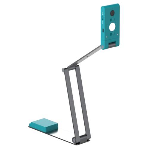 IRIScan Visualizer Webcam Document Camera v7: 4K UltraHD-13MP, 4 in 1, Visualizzatore, Scanner A3, Scanner portatile, Video conferenza, AI Micro Annullamento Rumore, Auto Focus,LED, USB, WinMac