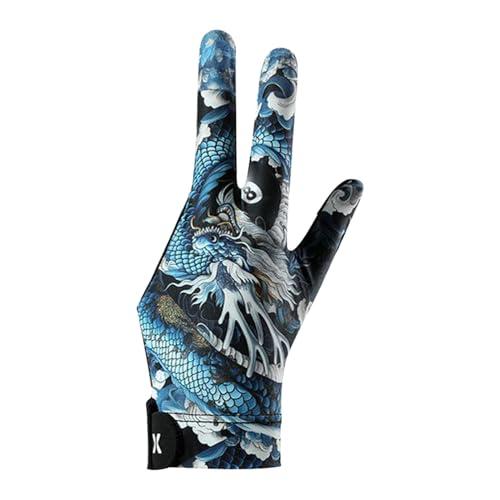 Generico Guanti da Biliardo Sinistro, Guanto da Biliardo con 3 Dita, Guanti da Piscina Traspiranti Antiscivolo, Guanto Sinistro da Allenamento in Piscina Antiscivolo