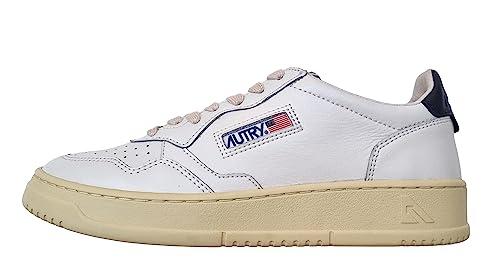 AUTRY Scarpe Sneakers Donna in Pelle Bianco-Nero AULM LL22 (38)