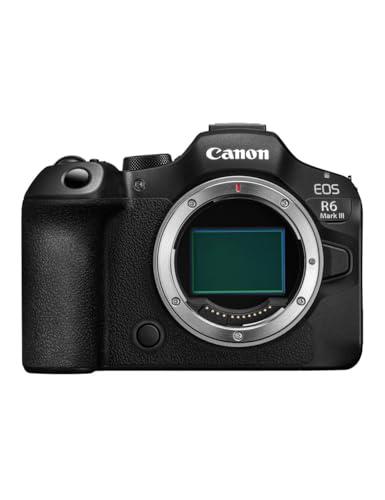 Canon Fotocamera del sistema EOS R6 Mark III, scocca da 32,5 MP, formato full-frame, 40 FPS, WiFi, slot doppi per schede