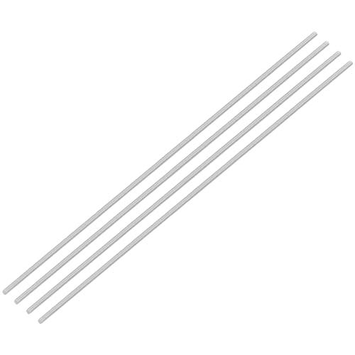 QUARKZMAN 4pz Asta Filettata Intera, M3 x 250mm Acciaio Inossidabile 304 Borchie Barra Filettatura Destra M3-0.5 Filo di Pece per Assemblaggio Mobili Macchinari