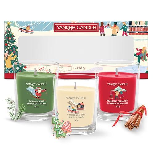 Yankee Candle | Set regalo di candele profumate natalizie | 3 candele in tumbler | Collezione Après Ski | Regali di Natale perfetti per le donne