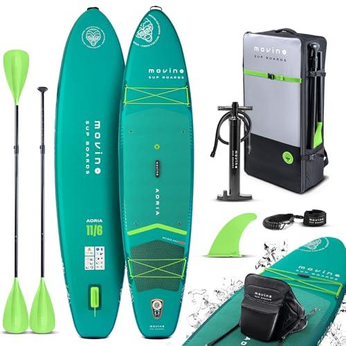 Movino Tavola SUP Gonfiabile per Adulti - 2in1 SUP Kayak - fino a 165 kg - con Pagaia - 350 x 83 x 15 cm - Stand Up Paddleboard Adria