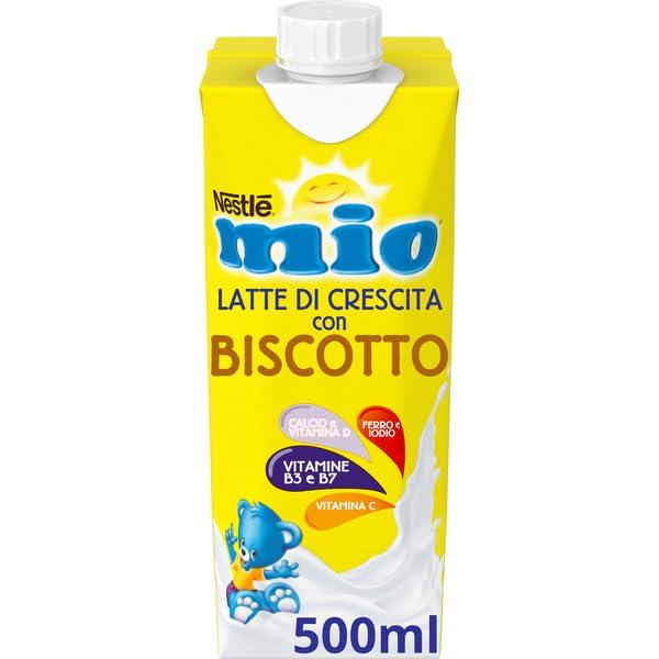 NESTLÉ MIO Latte di Crescita con Biscotto Liquido, 12 Brick da 500ml (6L)