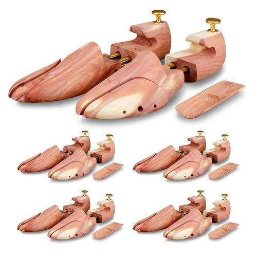 Langer & Messmer Tendiscarpe in legno di cedro per uomo e donna, calzante in legno di cedro incluso, misure 34-50, l'originale 42/43 1 paio