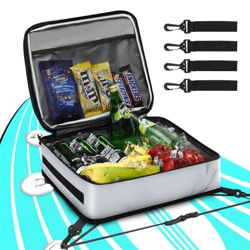 Paddle Board Borsa termica impermeabile Surf Sup Deck Borsa termica isolata a prova di perdite, 10 lattine, Sup Paddle Board Accessori per Stand Up Paddleboard e Kayak (Gray)