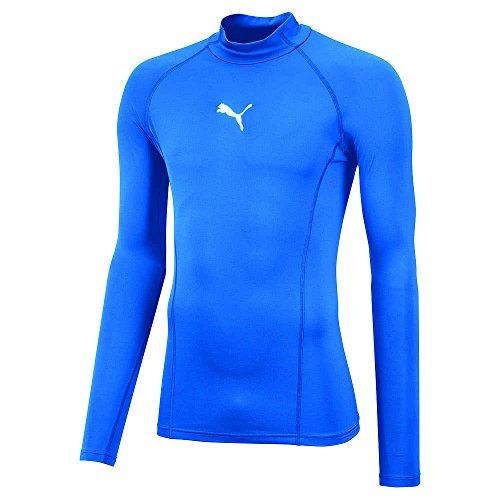 PUMA Liga Baselayer Tee LS Warm, Maglietta Compressione Uomo, Electric Blue Lemonade, M