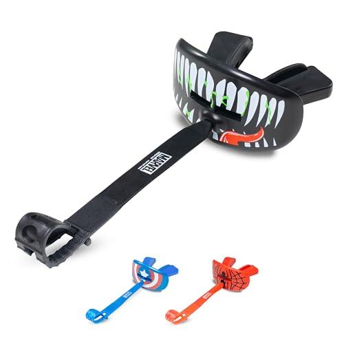 Marvel Venom Lip Protector Adulti e Junior paradenti per boxe, basket, lacrosse, calcio, MMA, arti marziali, hockey e tutti gli sport di contatto