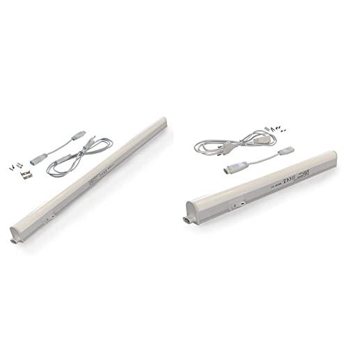 Briloner Leuchten Barra LED bianca, moderna, con interruttore, da interni, 8 W, lampadine integrate, 57.3 x 3 x 2.2 cm (L x A x P), 2379-086