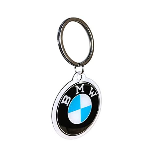 Nostalgic-Art Portachiavi retrò, Ø 4 cm, Official License Product (OLP), BMW – Logo – Idee regalo per amanti BMW, in metallo, design vintage