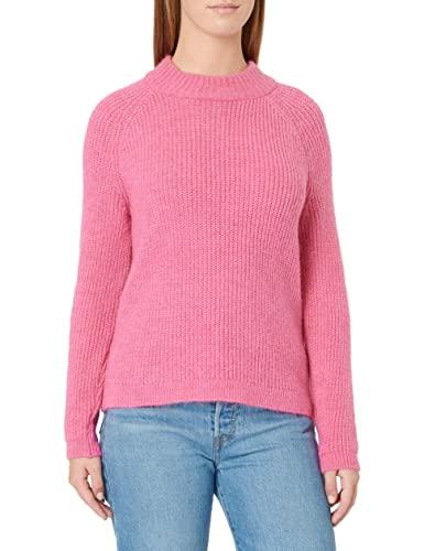 ONLY Onlkarol L/S Rollneck Knt Noos Pullover, Moon/Dettaglio: Melange, M Donna