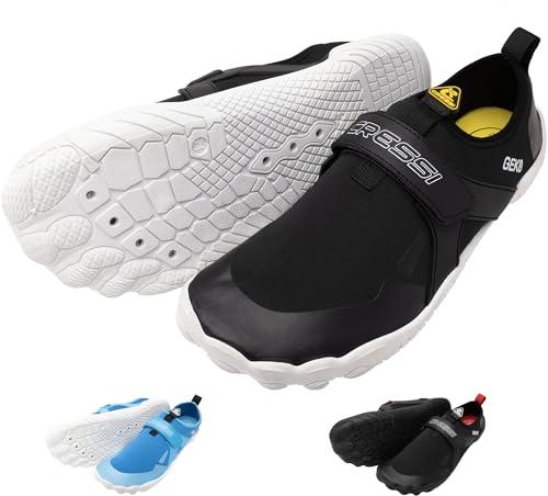 Cressi Geko Shoes Black/White 36 - Scarpa da Scoglio Unisex Ideale per Un’Esperienza Immersiva nell’Ambiente Acquatico con Una Connessione Diretta al Fondale Marino, Nero/Bianco, 36
