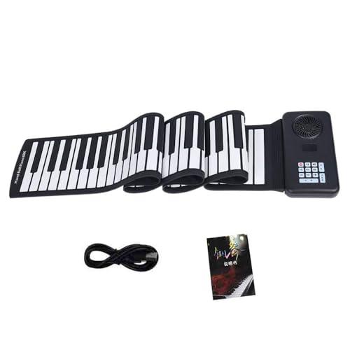 Tastiera Musicale Portatile,Pianoforte Pieghevole,Pianoforte Elettronico Portatile a 88 Tasti,Impermeabile e Antipolvere,Lunga Durata Della Batteria,Adatto Per Bambini Adulti Principianti Regalo