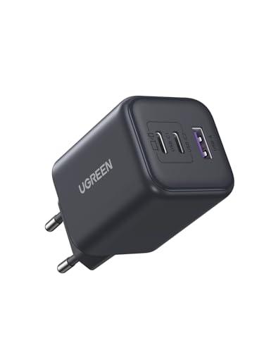 UGREEN Caricatore USB 2C+1A 45W GaN con Super Fast Charging 2.0, PD 3.0 PPS, Compatibile con Galaxy S25+/S24+/ S23+/S22+serie, Ultra serie, MacBook Air, iPhone 16 Pro, Pixel ecc