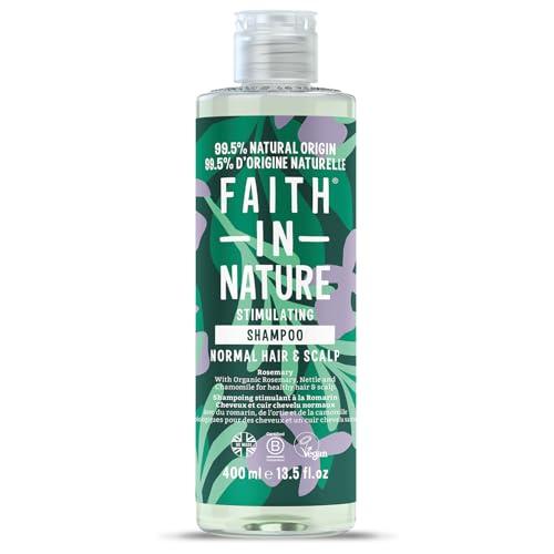 Faith in Nature Shampoo Naturale al Rosmarino, Riequilibrante, Vegano e Non Testato su Animali, Senza SLS e Parabeni, Capelli Normali o Grassi, 400 ml