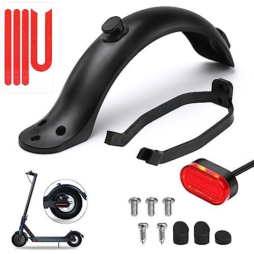 Ainiv Parafango Posteriore per Scooter, Staffa Parafango, Luce Posteriore LED e Striscia Riflettente, Accessori di Ricambio per Scooter Elettrico Mi Xiaomi M365 / M365 PRO