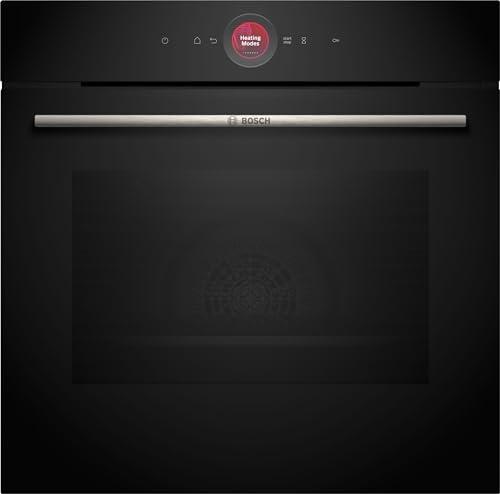 Bosch HBG7721B2 Serie 8, Forno da incasso, Pirolisi: pulizia del forno senza sforzo, Home Connect: controllo da remoto, Assistente alla cottura, Display touch, 60 x 60 cm, Nero