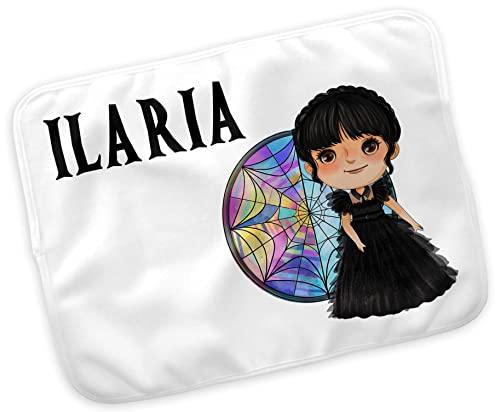 Tovaglietta Famiglia Halloween personalizzata con nome per scuola e asilo tempo libero sport ragazza gotica disegni spettrali ispirazione horror
