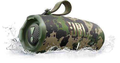 JBL Charge 6 Speaker Bluetooth Portatile Wireless, 28 Ore di Autonomia, Impermeabile IP68, Resistente alla Polvere e Antiurto, Suono Pro con AI Boost, Connessione Multi-Speaker Auracast, Squad