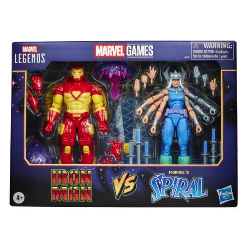 Serie Hasbro Marvel Legends, Marvel Games, Iron Man vs. Marvel's Spiral, Avenger vs. la cattiva degli X-Men, action figure collezionabili da 15 cm ispirate ai video giochi retrò