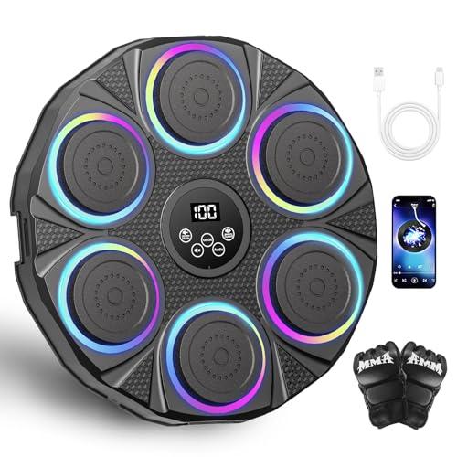 Pneterg Boxe Murale Musicale, Macchina Da Boxe Musicale per Adulti, Macchina Da Boxe Musicale per Adulti, Allenamento Da Boxe Murale per L'allenamento (K)