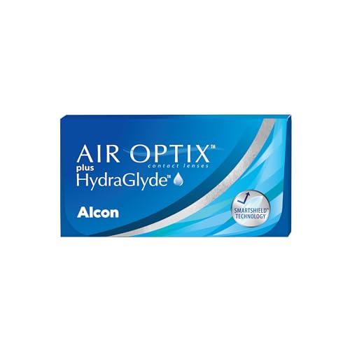 Air Optix Plus HydraGlyde Lenti a Contatto Mensili, 6 Lenti, BC 8.6 mm, DIA 14.2 mm, -3 Diopt