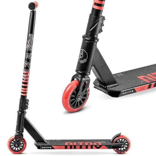 Movino Nitro Monopattino Professionale Per Adulti - Cuscinetti A Sfera ABEC9, Ruote 100 mm, Grip TPR, Freestyle Acrobatico