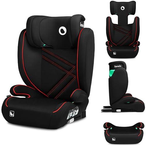 Lionelo Hugo I-size Seggiolino Auto ISOFIX con l'ultima Norma i-Size R129 per bambini Gruppo 2-3 (100-150cm) Poggiatesta a 8 Livelli, Memory Foam, Poggiabraccia, Protezione Laterale, Leggero, Lavabile
