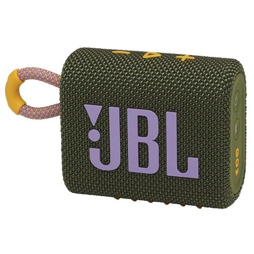 JBL Go 3: altoparlante portatile con Bluetooth, batteria integrata, impermeabile e antipolvere, verde
