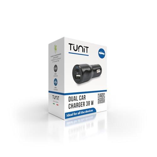 Caricabatteria da auto a doppia ricarica - 38W 1xUSB-C 1xUSB-A