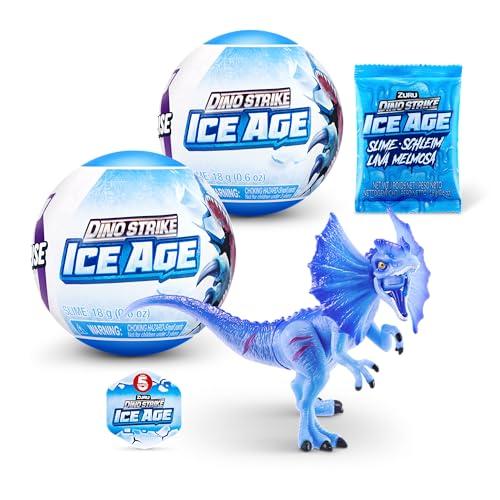 5 SURPRISE, 2 Pack Mystery Dino Strike Ice Age, 2 Capsula, Colore 2 Capsules, 77523