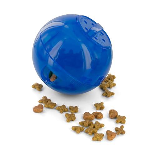 PetSafe Slimcat - Alimentatore a Sfera per Gatti, Gioco Interattivo per Gatti, da Riempire con Cibo o Snack - Colore Blu - 150 ml