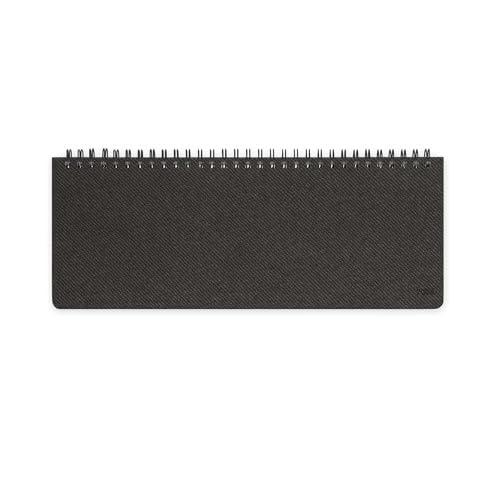 Legami - Planning da Scrivania 13 Mesi, Deep Graphite, Desk Planner Gennaio 2026-Gennaio 2027, Agenda da Tavolo Formato Orizzontale, Spiralata, Una Settimana per Pagina, Rubrica, 27.2 x 10.2 cm