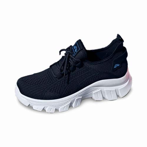 Scarpe Antinfortunistiche da Donna Senza Lacci, Leggere, Sportive, con Punta in Acciaio, Comode, con Cuscino d'Aria, Traspiranti, Scarpe da Lavoro, Leggere, da Corsa, Tennis Donna