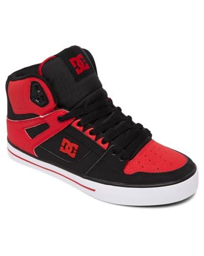 DC Shoes Pure - Scarpe da Ginnastica, Fiery Red/White/Black,