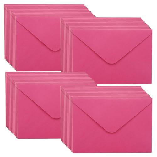 WYAN Buste di Carta Kraft-40 Pezzi 15.5 * 10.5cm Rosa Busta ribaltabile classica,per Biglietto Auguri,Inviti Matrimonio e Compleanno(Escludi le carte)