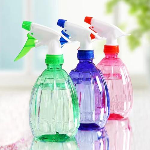 Nutabevr 3 Pezzi 500ML Spruzzino Nebulizzatore, Riempibile Flaconi Spray Vuoti, Trasparente Plastica Grilletto Spruzzatore, Nebulizzatori Riutilizzabile per Pulizia, Giardino, Piante, Parrucchiere