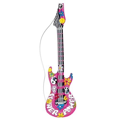 W WIDMANN MILANO Party Fashion - Chitarra gonfiabile, lunghezza circa 105 cm, strumento, air guitar, festa a tema, carnevale