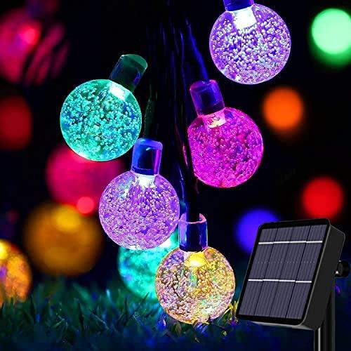 Useber Catena Luminosa Esterno Solare, 50 LED Impermeabile Luci Stringa Solare per Casa, Giardino, Feste, Natale,Balcone