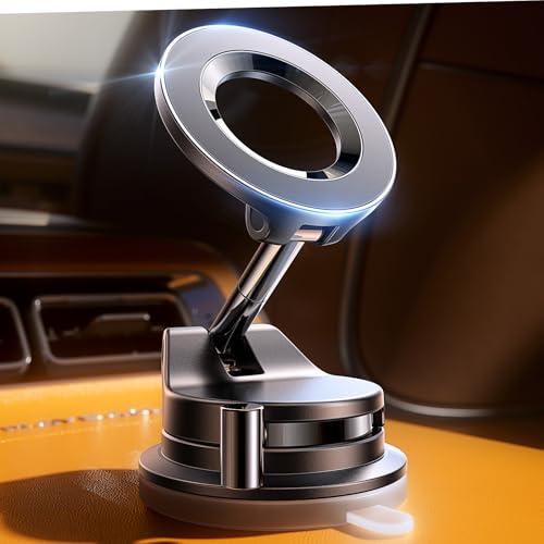 LISEN Supporto Cellulare Auto Magsafe, [89+LBS Ventosa & 2800 gf Magnetico], Porta Telefono Auto Magsafe Portatelefono Calamita da Automobile per iPhone 16 Pro Max 15 14 13 12