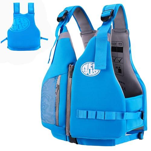 Aiuto al Galleggiamento Adulti, Giubbotto Solido, Ideale per Sport Acquatici, kayak, Sup, Canottaggio, Snorkeling (M, Blue)