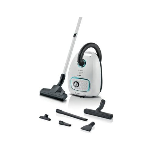 Bosch BGD41HYG1H - Aspirapolvere con sacco, traino, 600 watt, bianco