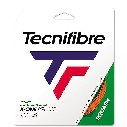 Tecnifibre X-One, Corda da Squash bifase, Arancione, 1,24 mm, Set da 10 m