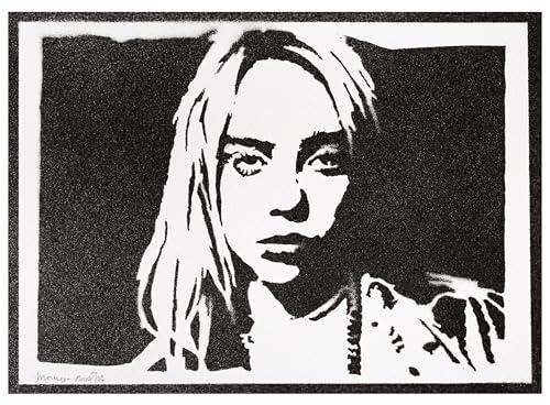 moreno-mata Autentici Graffiti Fatti a Mano Billie Ei... Handmade Poster Musica Quadro Moderno Soggiorno Decorazione Parete Regalo Uomo e Donna
