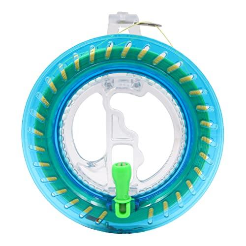 Hsthe Sea Mulinello per aquiloni in plastica ABS, diametro 16 cm con linea di kite da 150 m e funzione di blocco (blu)