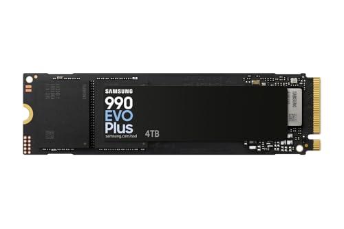 Samsung Memorie MZ-V9S4T0BW 990 EVO Plus SSD Interno da 4TB, PCIe Gen 4.0 x4 / 5.0 x2 NVMe 2.0, memoria progettata per professionisti e giocatori occasionali, compatibile con PC