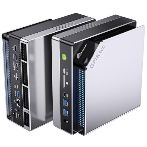 GMKtec EVO-X2 Mini PC AI AMD Ryzen AI Max+ 395 (fino a 5,1GHz) Mini PC Gaming, 128GB LPDDR5X 8000MHz (16GB*8), SSD PCIe 4.0 da 2TB, Display 8K a Quattro Schermi, WiFi 7&USB4, Lettore di Schede SD 4.0