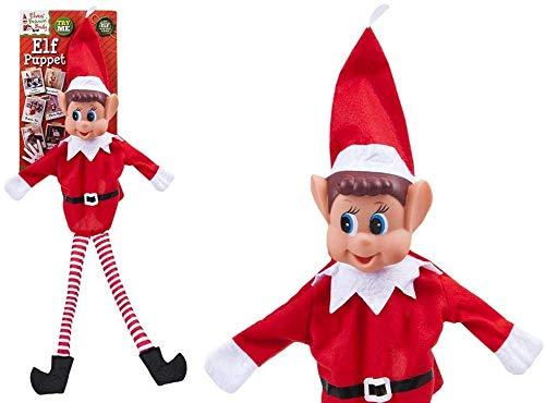 Elves Behavin Badly Elfi Si comportano Male Marionetta da Elfo Cattivo da 27 Pollici - Giocattoli di Natale - (Burattino da Mano)