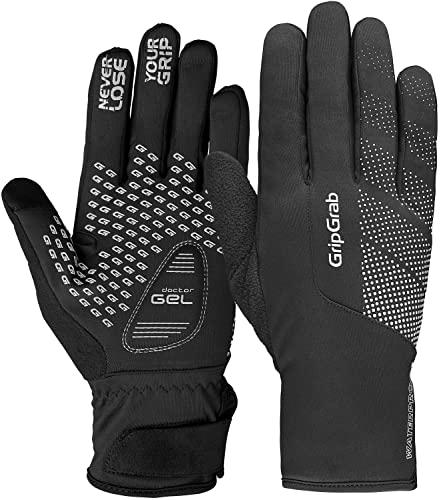 GripGrab Guanti da Ciclismo RIDE Impermeabili Termici Invernali Imbottiti Antivento Antipioggia Bici da Strada MTB Gravel