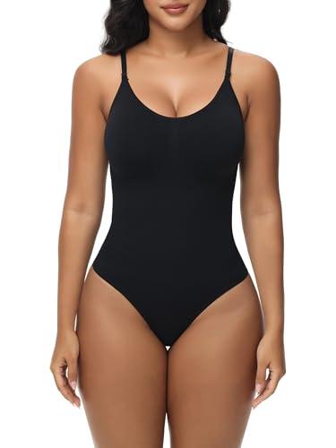 Body Contenitivo Modellante Donna Shapewear Bodysuit Guaina Contenitiva Donna Snellente e Versatile con Materiali Traspiranti e Tracolla Regolabile